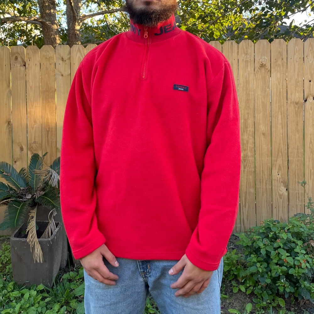 Vintage 90s Tommy Fa Ya Mommy Hilfiger fleece sweatshirt